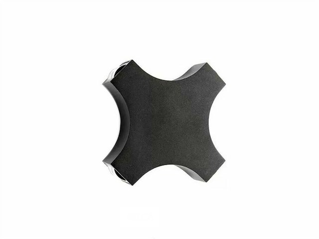 Hexa led wandlamp sw-2322 – 4w – ip54 – zwart (x2) - afbeelding 3 van  5