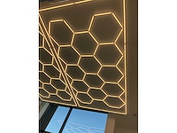 Hexagon winkelverlichting led wit licht honingraat motief (3x)