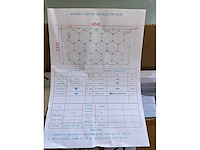 Hexagon winkelverlichting led wit licht honingraat motief (3x) - afbeelding 2 van  2