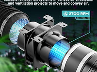 Hg power axiale buisventilator 100 mm - afbeelding 4 van  6