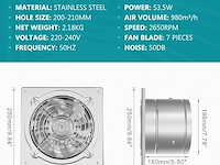 Hg power drain fan - afbeelding 3 van  4