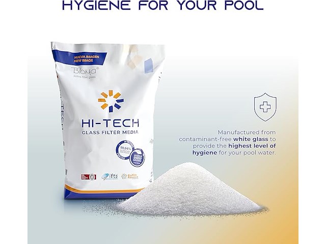 Hi-tech 20 kg – wit filterglaszand - afbeelding 2 van  3