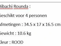 Hibachi rounda rood - afbeelding 2 van  2