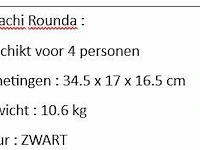 Hibachi rounda zwart - afbeelding 2 van  2