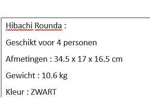 Hibachi rounda - afbeelding 2 van  2