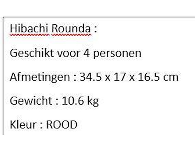 Hibachi rounda - afbeelding 2 van  2