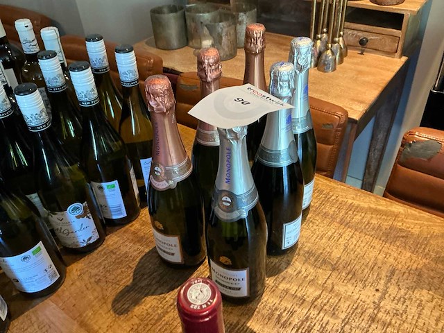 Hiedsieck & co monopole champagne (6x) - afbeelding 1 van  3
