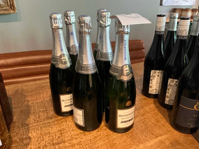Hiedsieck & co monopole silver top brut champagne (6x) - afbeelding 2 van  3