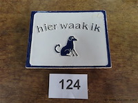 Hier waak ik 16x12,5cm - afbeelding 1 van  2