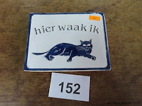 Hier waak ik 16x12,5cm - afbeelding 1 van  2