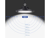 Highbay ufo 100w - dimbaar - koud wit 6500k x (8) - afbeelding 2 van  6