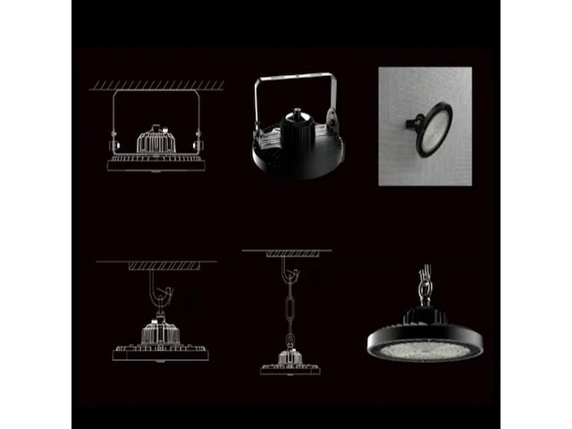 Highbay ufo 100w - pro design smd - dimbaar - koud wit 6500k x (20) - afbeelding 8 van  9