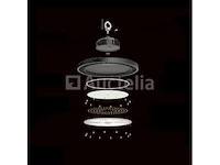 Highbay ufo 100w - pro design smd - dimbaar - koud wit 6500k x (4) - afbeelding 6 van  9