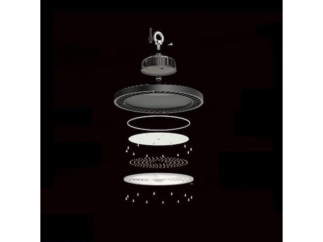 Highbay ufo 100w - pro design smd - dimbaar - koud wit 6500k x (4) - afbeelding 5 van  8
