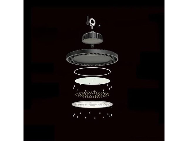 Highbay ufo 100w - pro design smd - dimbaar - koud wit 6500k x (4) - afbeelding 5 van  8