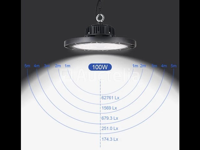 Highbay ufo 100w - pro design smd - dimbaar - koud wit 6500k x (8) - afbeelding 1 van  9