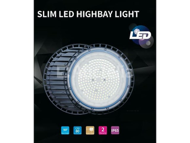 Highbay ufo 135w - slim design smd - koud wit 6500k x (5) - afbeelding 2 van  5