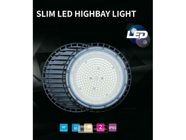 Highbay ufo 135w - slim design smd - koud wit 6500k x (5) - afbeelding 4 van  6