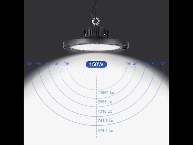 Highbay ufo 150w - pro design smd - dimbaar - koud wit 6500k x (20) - afbeelding 8 van  9
