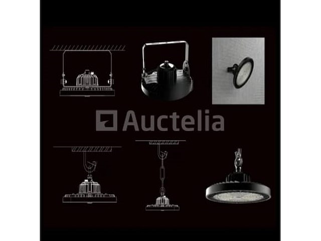 Highbay ufo 150w - pro design smd - dimbaar - koud wit 6500k x (8) - afbeelding 8 van  9