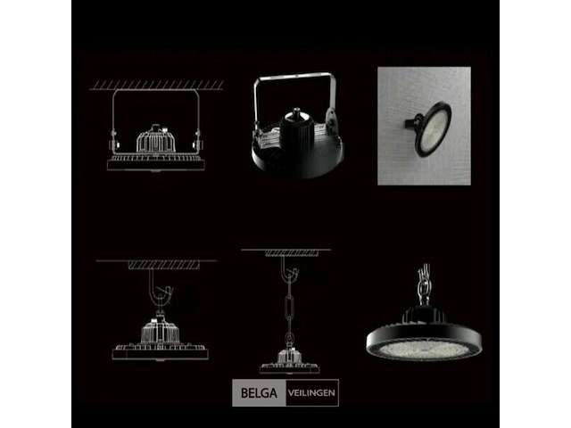 Highbay ufo 150w - pro design smd - dimbaar - koud wit 6500k x (8) - afbeelding 9 van  10