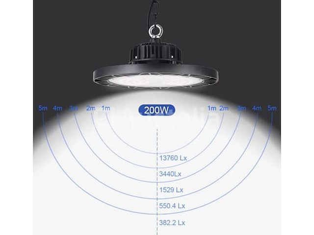 Highbay ufo 200w - pro design smd - dimbaar - koud wit 6500k x (20) - afbeelding 3 van  9