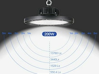 Highbay ufo 200w - pro design smd - dimbaar - koud wit 6500k x (8) - afbeelding 4 van  10