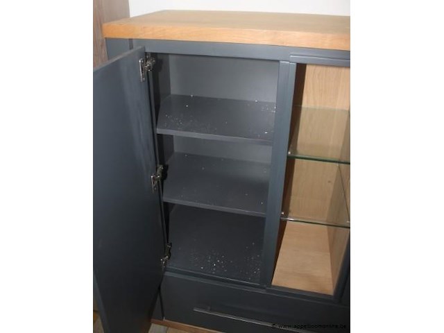 Highboard 2d+1l+3n +led jardin 39900ant antraciet - afbeelding 2 van  3