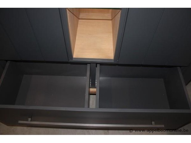 Highboard 2d+1l+3n +led jardin 39900ant antraciet - afbeelding 3 van  3