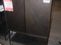 Highboard 2d+1n 100cm city 40945can castle antraciet - afbeelding 1 van  2