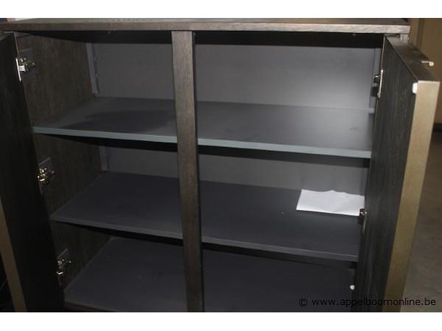 Highboard 2d+1n 100cm city 40945can castle antraciet - afbeelding 2 van  2