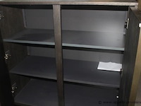 Highboard 2d+1n 100cm city 40945can castle antraciet - afbeelding 2 van  2