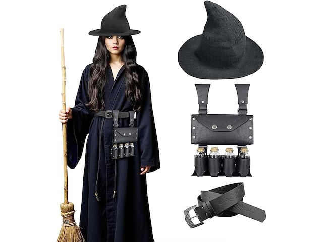 Hiifeuer middeleeuwse alchemieset van kunstleer - afbeelding 1 van  4