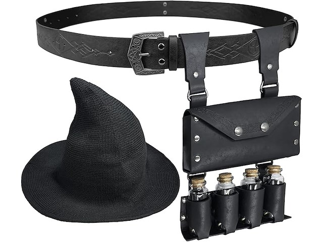 Hiifeuer middeleeuwse alchemieset van kunstleer - afbeelding 2 van  4