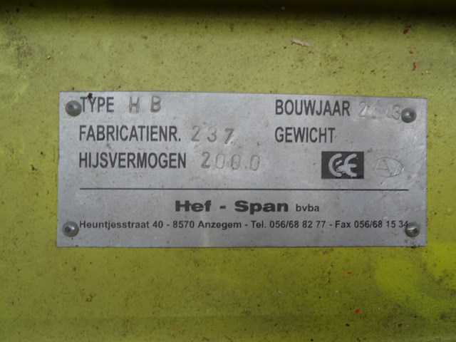 Hijsbalk hef-span - afbeelding 3 van  4