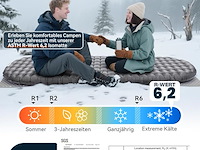 Hikenture 6.2 r-waarde ultralichte opblaasbare slaapmat - afbeelding 3 van  6