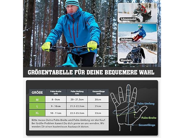 Hikenture winterhandschoenen (xl) - afbeelding 5 van  5