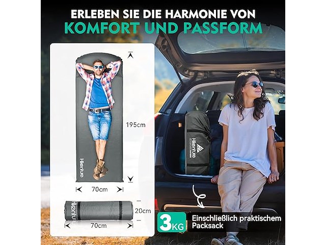 Hikenture zelfopblazende campingmatras - afbeelding 2 van  5