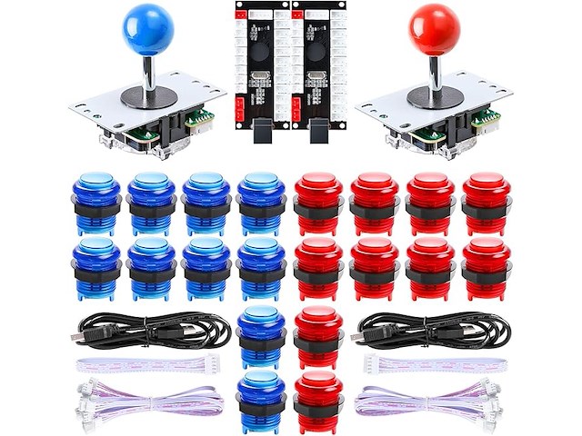 Hikig arcade classic kit diy usb led encoder voor pc console - afbeelding 1 van  7
