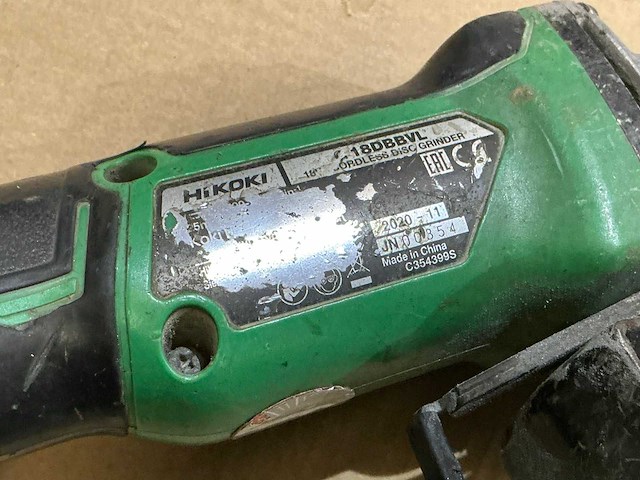 Hikoki 18dbbvl haakse slijpmachine - afbeelding 2 van  3