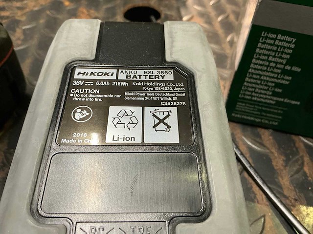 Hikoki bsl3660 accu - afbeelding 3 van  3