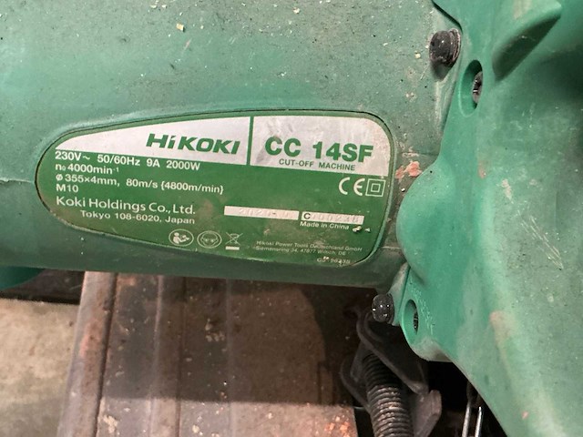Hikoki cc14sf doorslijpmachines - afbeelding 5 van  6