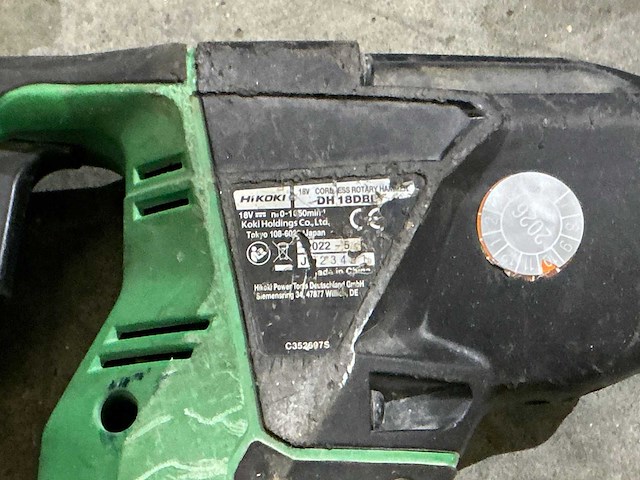 Hikoki dh18dbl boormachine (2x) - afbeelding 3 van  3