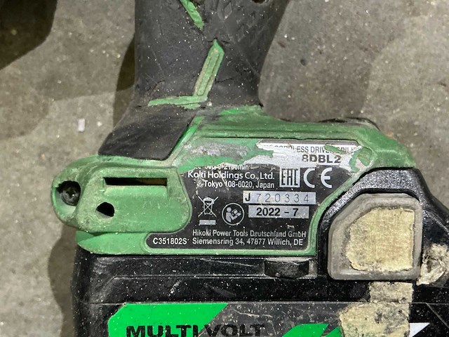 Hikoki ds18dbl2 schroefboormachine (2x) - afbeelding 3 van  3