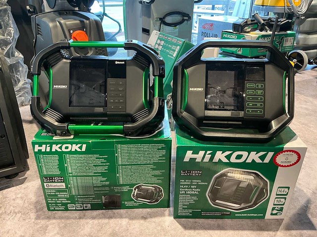 Hikoki en 1x bosch meerdere modellen ur18dsdl, ur18dsal en gpb 18v-5sc werfradio (4x) - afbeelding 1 van  3