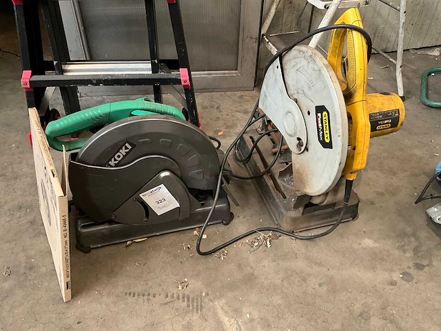 Hikoki + stanley cc14sf / fatmax afkortcirkelzaagmachine (2x) - afbeelding 1 van  3