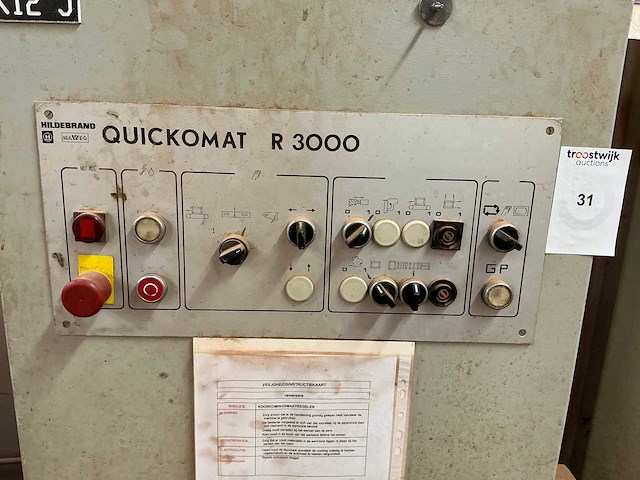 Hildebrand quickomat r3000 ramenpers - afbeelding 9 van  10