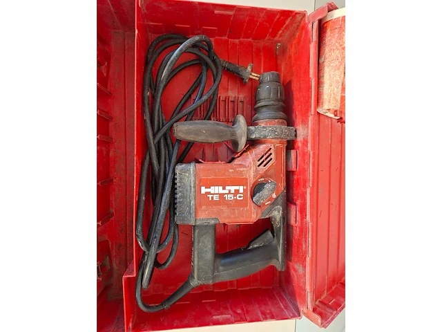 Hilti - sds elektro-pneumatische rothamer - hilti te 15-c - 710 w elektro-pneumatische rotatiehamer - afbeelding 3 van  4
