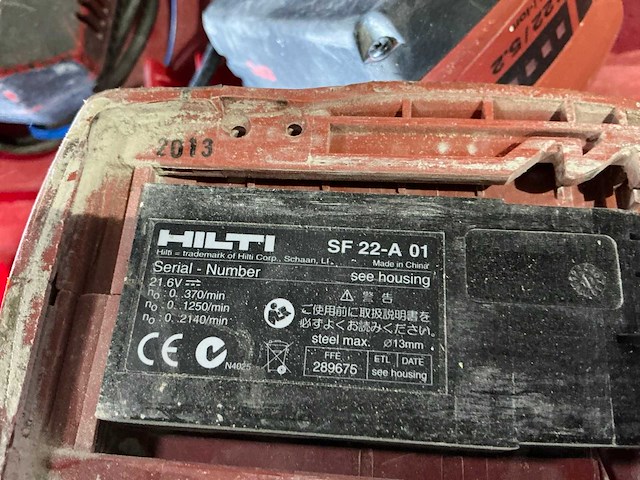 Hilti accu-boormachine (3x) - afbeelding 8 van  12