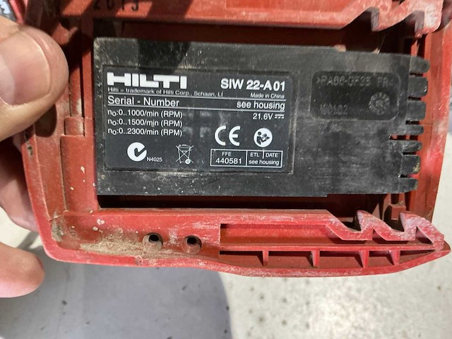 Hilti accugereedschap (4x) - afbeelding 9 van  13